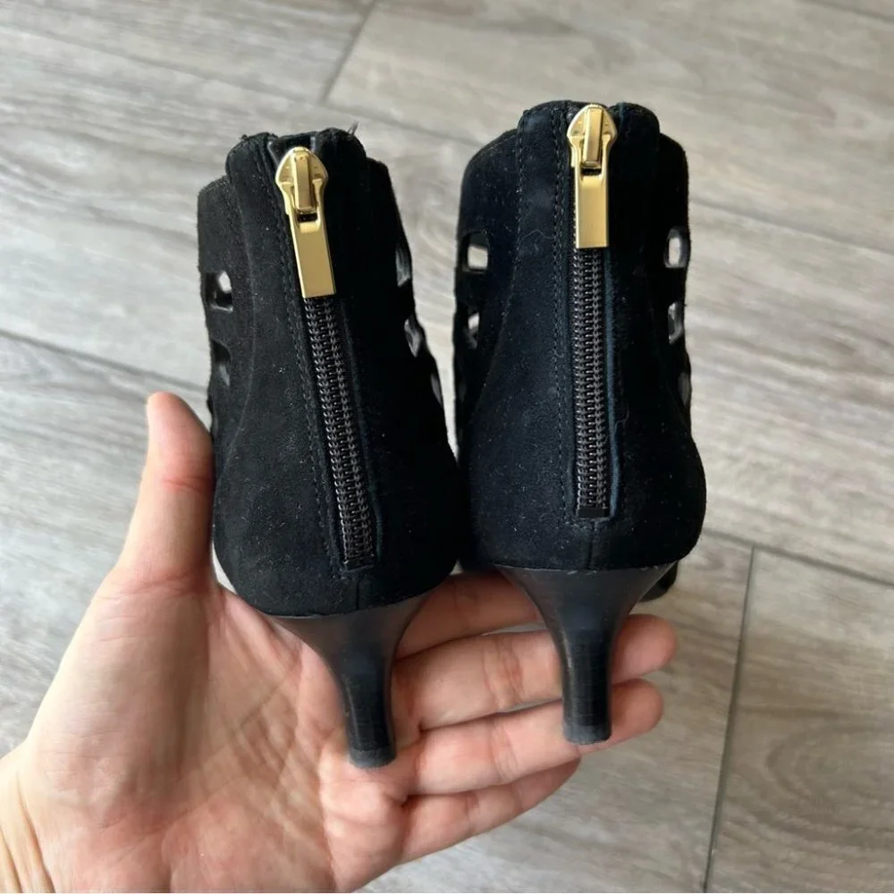 Rockport Black Cutout Kalila Suede Bootie - Picture 10 of 16
